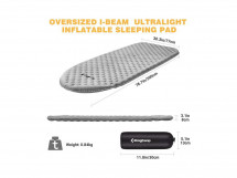 Коврик самонадувающийся 2009 VIBORG 8.0, 198х75х8 см, King Camp