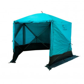 Шатер СЛЕДОПЫТ быстросборный, 5 стен, 3,4х3,25 м, h-2,30 м, S по полу 7,6 кв.м, цвет Waterfall