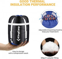 Cпальный мешок "Desert 300", синий, King Camp