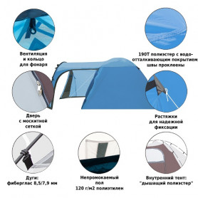 Палатка Green Glade Tarzan 4