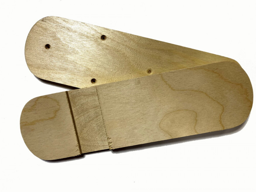 Лыжи ТАЕЖНЫЕ, дерево, длина 165 см, ширина 180 мм