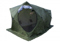 Палатка зимняя КУБ 3 Дубль (трехслойная, дышащая, камуфляж, москитная сетка)