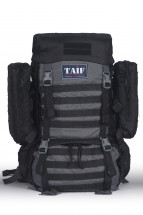 Рюкзак тактический Сармат 3, Оксфорд (рип-стоп), черный-серый, 65 л, ТАЙФ