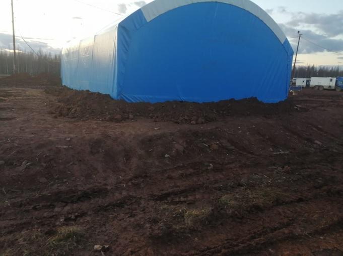 Палатка для ремонта техники АНГАРа - 180 (площадь 180 кв.м.)