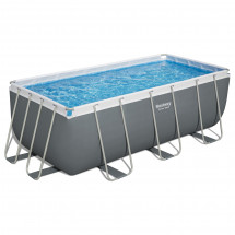 Бассейн каркасный Power Steel, 412 х 201 х 122 см с лестницей и картриджным фильтром 2006л/ч