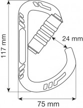 Карабин Guide XL 3Lock Green, CAMP