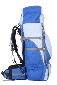 Рюкзак туристический Хальмер 1, с латами, синий-голубой, 65 л, ТАЙФ