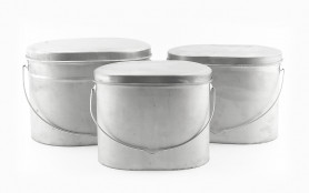 Набор из 3-х низких котелков 4;5;6,5 л &amp;quot;Матрешка&amp;quot; (титан) Роза Ветров