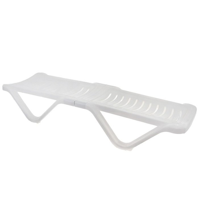 Шезлонг размер 1920х620х320, цвет белый