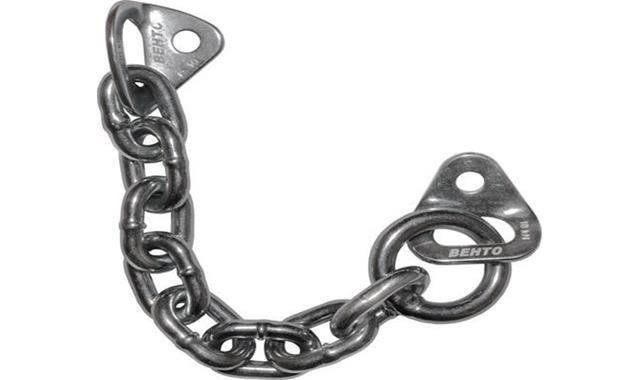 Шлямбурные уши с кольцом и цепью д.10 мм оцинковка