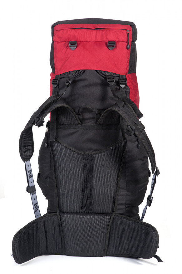 Рюкзак туристический Хальмер 4, с латами, черный-вишня, 80 л, ТАЙФ
