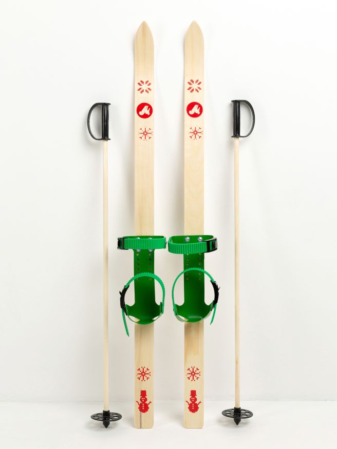 Детский лыжный комплект JUNIOR, 120 см, лыжи+крепления+палки