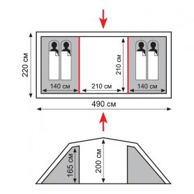 Палатка Hurone 4 v2, Totem