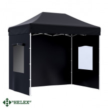 Тент-шатер Helex 24322, (раскладывается гармошкой) 3х2х3м полиэстер, черный