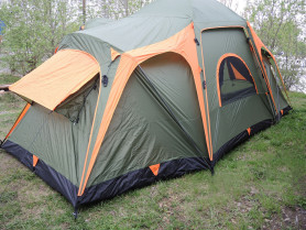 Палатка быстросборная 6-местная 4+2 CAMP
