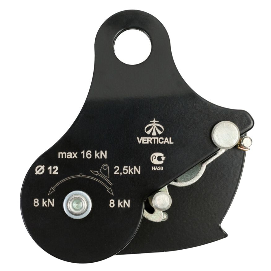 Блок-ролик с зажимом (сталь) 0415, Вертикаль