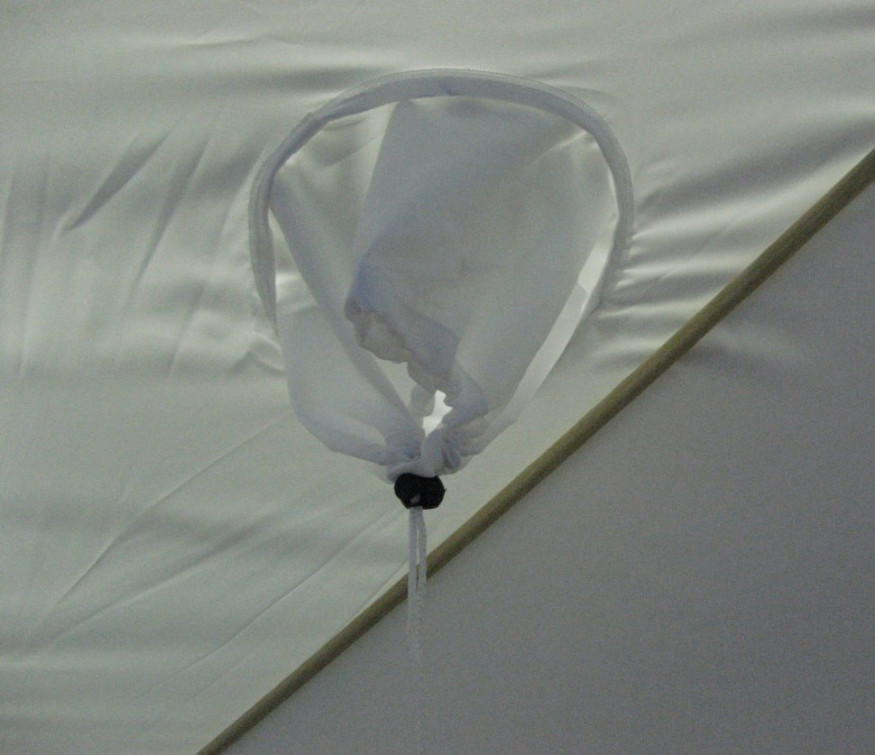 Палатка КУБ 4 (однослойная), 2,1x2,1 м, PU 1000, бело-синий