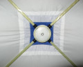 Палатка КУБ 4 (однослойная), 2,1x2,1 м, PU 1000, бело-синий