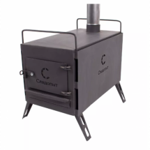 Печь походная Heavy малая (с экранами, угловыми трубами, грибком), сталь 2 мм, Следопыт